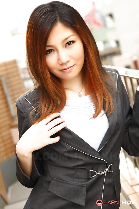 Superb japanese redheaded milf Yuria Kanno in hot softcore gallery